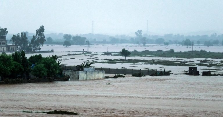 পাকিস্তানে ভয়াবহ বন্যা ও ভূমিধস
